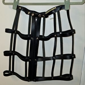 Leather cage skirt